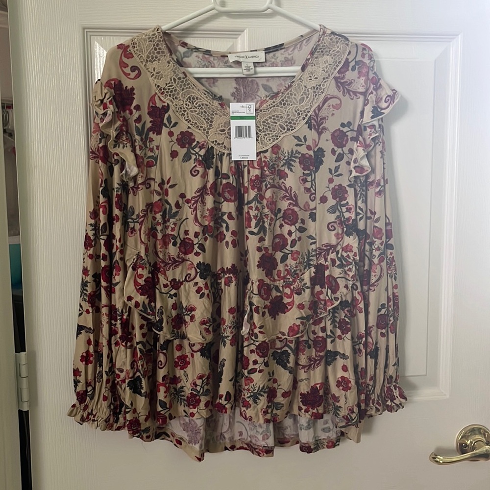 fall colored blouse